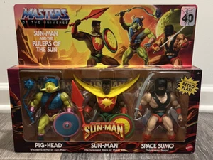 NEW MOTU Sun-Man & The Rulers of the Sun Action Figure 3pack Exclusive IN HAND! - Picture 1 of 7