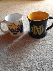 2 Notre Dame Fighting Irish Coffee Mug--One New and One Pre-owned - Picture 1 of 4
