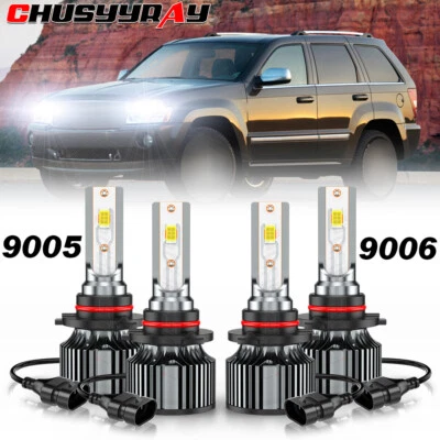 Faros LED para Jeep Grand Cherokee Laredo deportivo utilitario 3,7 L 2005-2010 Foto 1 de 4