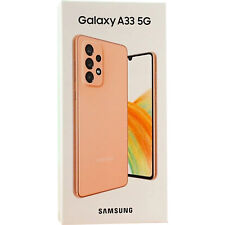 NEW Samsung Galaxy A33 (5G) Peach 128GB + 8GB Dual-SIM Factory Unlocked SM-A336E