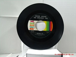 BRENDA LEE -(45)- ROCKIN' AROUND THE CHRISTMAS TREE / PAPA NOEL - DECCA - 1958 - Picture 1 of 2