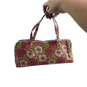 Amy Butler y2k fabric floral barrel baguette small purse new nwt - Picture 1 of 8