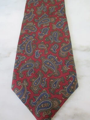 Austin Reed 品牌项链 - 栗色背景佩斯利印花 — 第 1/2 张图片