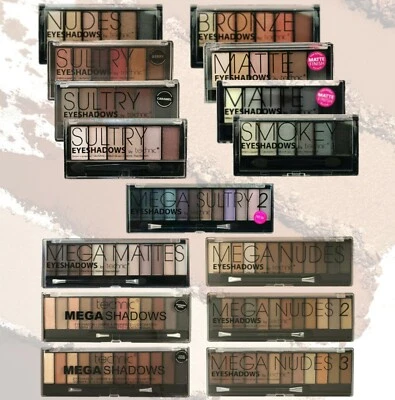 Technic - Eyeshadow Palette - Bronze | Matte | Mega | Nudes | Smokey | Sultry - Image 1 of 2