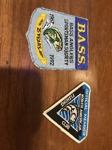 Vintage Embroidered Fishing Patch - Picture 1 of 1