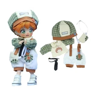 rakulifey Obitsu 11 Costume Set Hat Jacket Pants Bag Tie OB11 Siz from JP - Picture 1 of 5