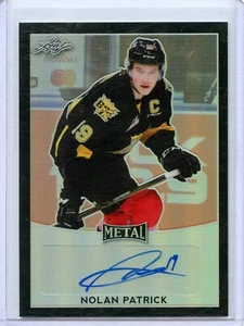 2016-17 Leaf Metal Prismatic Black #BA-NP2 Nolan Patrick 7/7 - Picture 1 of 2