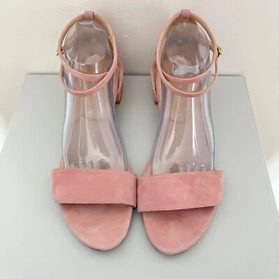 Stuart Weitzman Sandals Women Suede Pink/Powder Pink Size 10 - Image 1 of 4