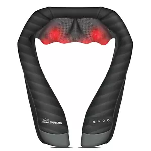 Shiatsu Back Neck and Shoulder Massager with Heat,Deep Tissue 3D Kneading Pillow - Picture 1 of 8