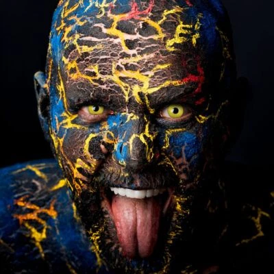 Farbige Kontaktlinsen gelb Tageslinsen ohne Stärke - Halloween Karneval Cosplay  - Bild 1 von 4