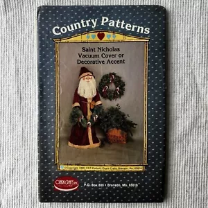 Country Patterns St Nick Vacuum Cover or Decorative Accent 1990 Ozark Crafts - Picture 1 of 7