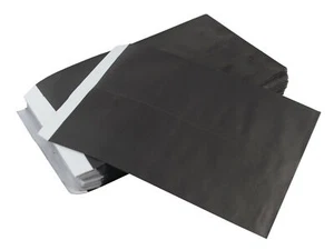 Coin Envelope Bead Jewellery Packet Party Black Paper Shop Gift Bags (6x9 Inch) - Picture 1 of 7