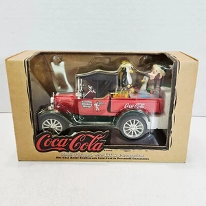 ERTL Coca-Cola 1918 Pickup With Elf & Penguins Die Cast Metal Porcelain Figures - Picture 1 of 12