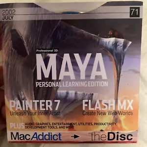 Mac Addict Julio 2002 Maya 3D y Toneladas Más De Colección Raro - Imagen 1 de 2