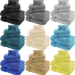 Egyptian CottonTowels Face Hand Bath Towel Bath Sheet 600 GSM Thick Super Soft - Picture 1 of 28