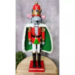 Mouse King Nutcracker Wooden Ballet Rat Sword Cape Holiday Christmas 15" NEW - Picture 1 of 10