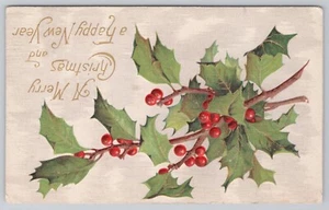 Frohe Weihnachten Frohes neues Jahr Urlaub besondere Saison Grüße Postkarte  - Bild 1 von 2