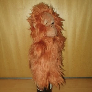 Vintage Hand Glove Puppet BOWMAN ORANGUTAN MONKEY Furry Plush Animals Muppets - Picture 1 of 3