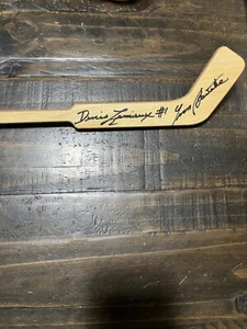 Autographed Yvon Barrette Mini Hockey Stick Slap Shot Movie Beckett Signed Auto. - Picture 1 of 4