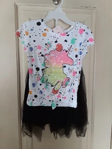 Girls Love Pink Unicorn Top & Tully Skirt Size 4 NEW WITH TAGS - Picture 1 of 2