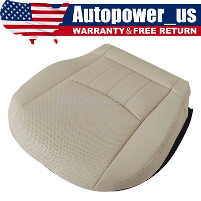 Funda de asiento de cuero beige para parte inferior del conductor beige Mercedes Benz C280 2006 2007 Foto 1 de 4