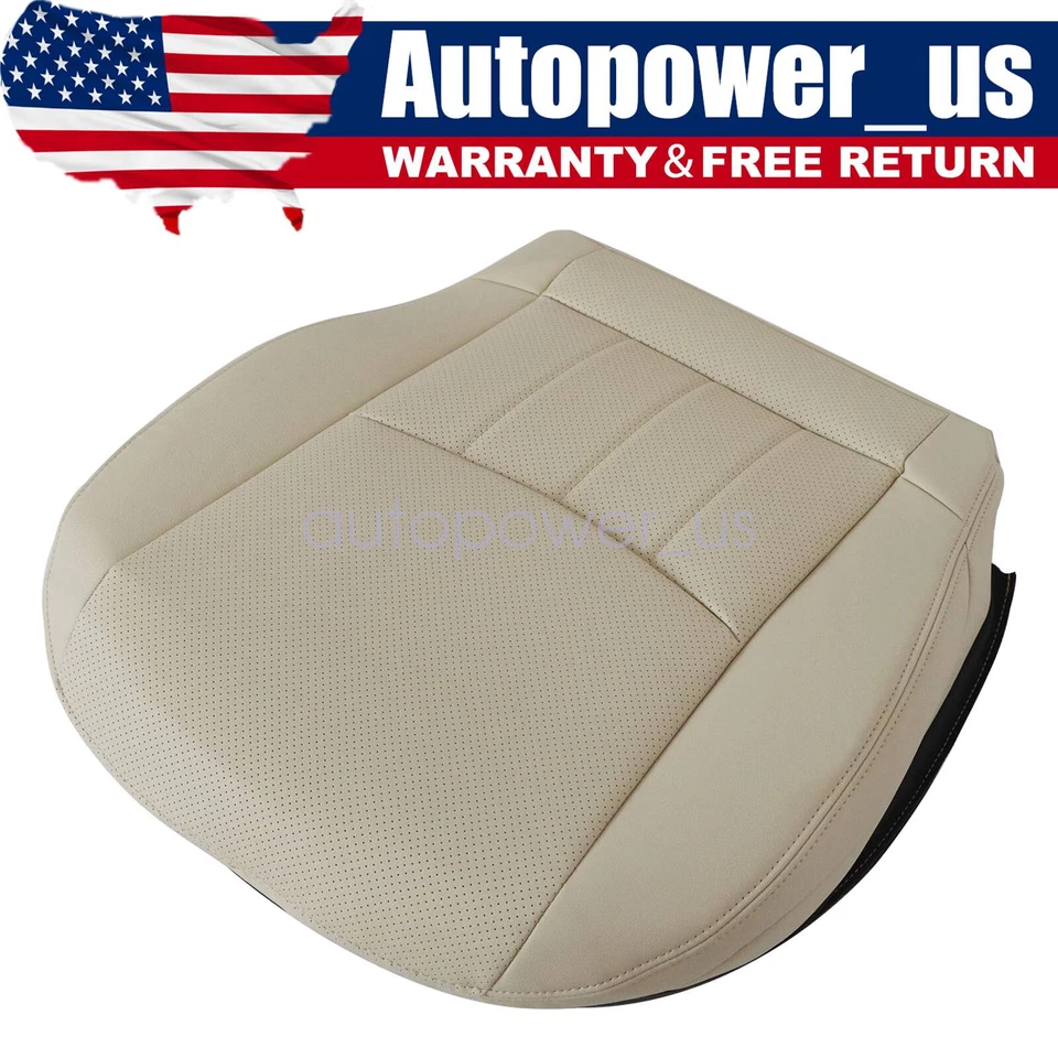 Funda de asiento de cuero beige para parte inferior del conductor beige Mercedes Benz C280 2006 2007 Foto 1 de 4