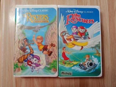 The Rescuers and The Rescuers Down Under, Black Diamond Edition VHS Set - Image 1 of 4