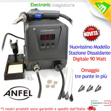 STAZIONE ZD 8925 90W DISSALDATORE ASPIRATORE DISSALDANTE STAGNO PUNTE ANFEL