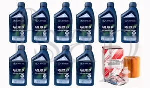 Full Synthetic Genuine Lexus Engine Oil Change Kit 2009 Lexus LS600h 5.0L Hybrid - Picture 1 of 2