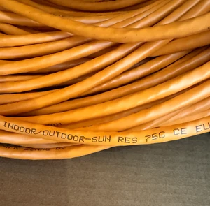 SCP High Quality Outdoor rated CAT6-UTP Part used reel More than 100m Orange - Afbeelding 1 van 7