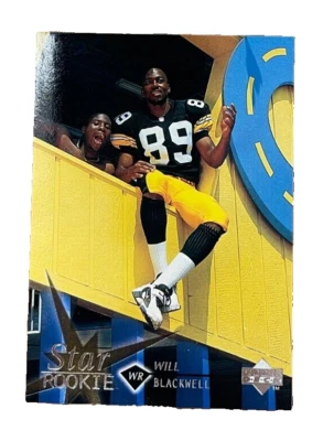 1997 UPPER DECK STAR ROOKIE CARD # 22 Will Blackwell - Pittsburgh Steelers - Image 1 of 2