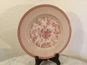 ROYAL DOULTON Studio "PROVENCE ROUGE" 4 Salad Stripe Plates. Red Fruits&Flowers. - Bild 1 von 12