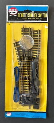 HO Model Power Left Hand Switch Tracks Code 100 With Remote Control Motor - Image 1 of 2