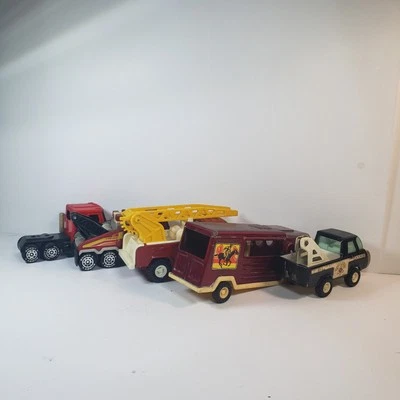 BUDDY L Lote De Colección de Remolque de Camión de Bomberos Patrulla Foto 1 de 4