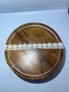 Encaje Marfil 1.5" Ancho Poliéster Decoración Artesanal 4 metros - Imagen 1 de 4