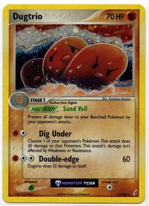 Dugtrio 5/100 Pokemon Card TCG EX Crystal Guardians Holo Rare - Picture 1 of 3