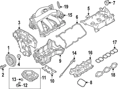 Genuine Nissan Gasket Seal 16175-4RA0A - Image 1 of 2