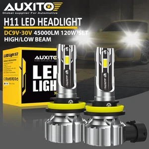 H11 H8 H9 LED Headlight Kit High Low Beam Bulbs Super Bright 6500K White 2/4/10X - Imagen 1 de 18