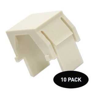 10 Legrand On-Q Lt Almond Keystone Snap-In Blank Inserts Networking Filler - Picture 1 of 3