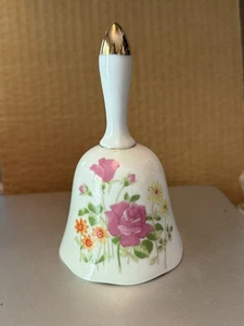 Vintage Floral Decorative Collectible Bell - Bild 1 von 3