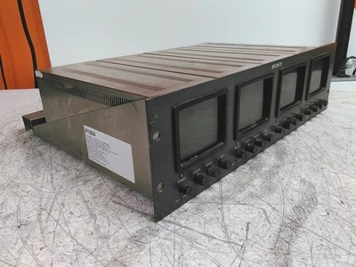 Bad V Hold Sony PVM-411 4x 4" Black & White CRT Monitors AS-IS - Image 1 of 4