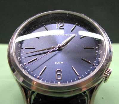 French Connection All Stainless Steel Quartz watch with Leather Bracelet - Image 1 of 4