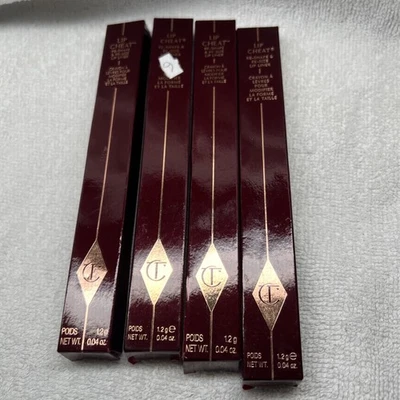 Charlotte Tilbury Lip Cheat Lip Liner PILLOW TALK Deep 0.04 oz Full Size Lot x4 - Image 1 of 3