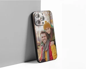 Personalised Phone Case Black Matte – Custom Collage Photo Shockproof TPU Cover - Picture 1 of 7