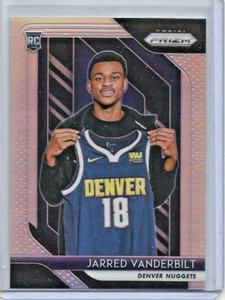 Jarred Vanderbilt 2018/19 Panini Prizm Silver Prizm Rookie (#42)