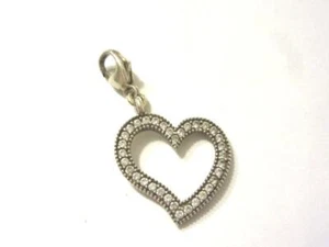 Wunderschöner Silberanhänger Herz mit Strasssteinen (925er) OM3398 - Picture 1 of 2