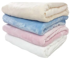 Plain Fleece Fabric Cuddle Warm Super Soft Plush Dress Gown Blanket Material - Picture 1 of 16