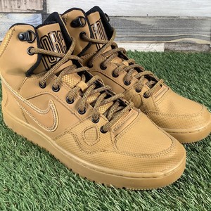 brown nike high tops