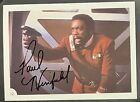 Paul Winfield signierte 5x7 Sportkarte Star Trek II Khan TOS Captain Terrell