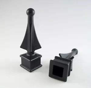 50 OGNI (5/8 POLLICI) PICCHETTO PLASTICA NERO RECINZIONE FINIAL TOP 1-58 GUGLIA 4 LATI - Foto 1 di 9